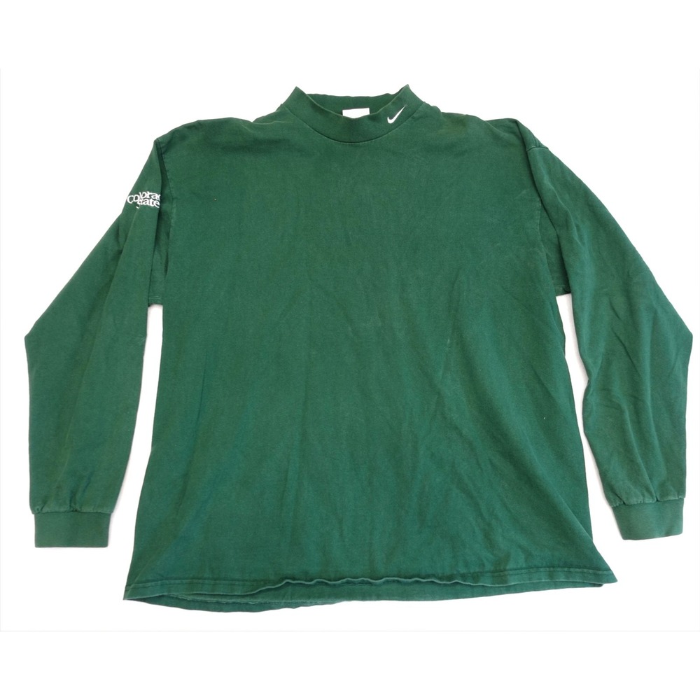 Vintage Colorado State Rams Shirt Mens 2XL Green Football Nike Long Sleeve